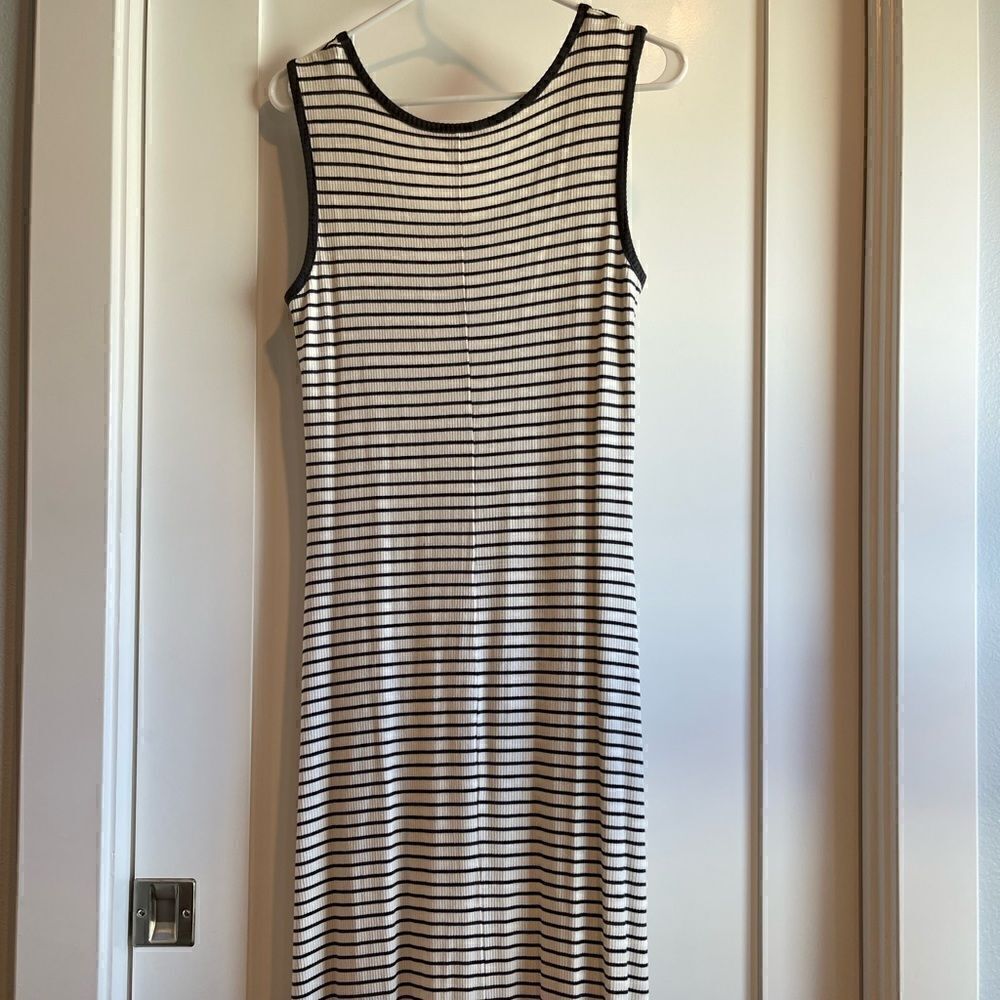 Lisa Rinna Dip Dye Stripes Sleeveless Maxi Dress.Size XSP - Picture 9 of 12